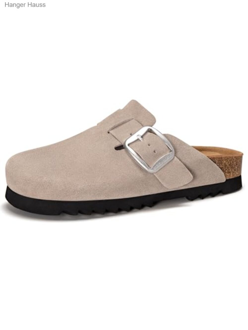 Suede Clogs for Women Leather Mules Slip-on Sandals Potato Shoes